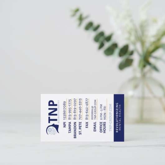 VISITE CARTE DE RÉFÉRENCE PNT (Debout devant)