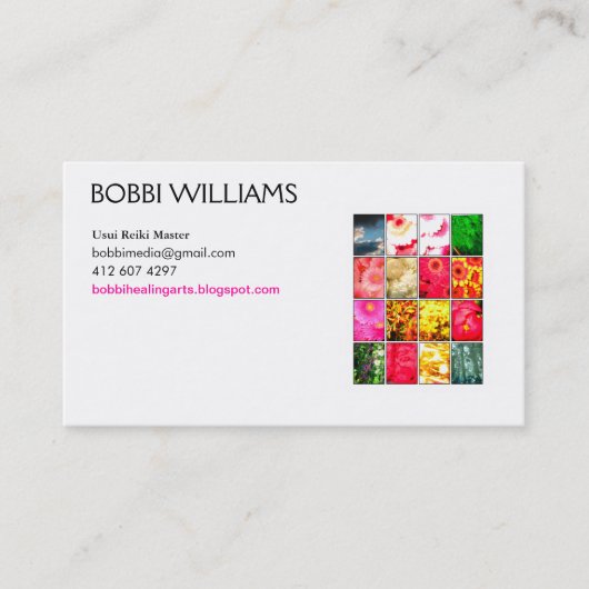 Visite carte de reiki (Devant)