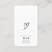 Visite Carte de remerciement blanche Code de réduction Ex (Dos)