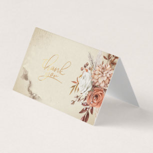 Visite Carte de remerciement de fleurs d'automne à l'aqua