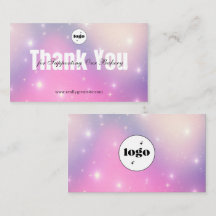 Carte de remerciement de la Sparkly Galaxy Bakery