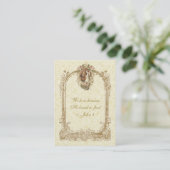 Visite Carte de remerciement de mariage catholique chréti (Debout devant)