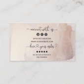 Visite Carte de remerciement pour commande de petite entr (Dos)