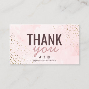 Visite Carte de remerciements 