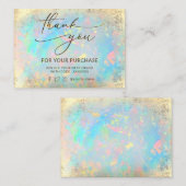 Visite carte de remerciements arrière - plan de fausse fe (Devant / Derrière)