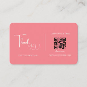 Visite Carte de remerciements de code QR personnalisé Ret