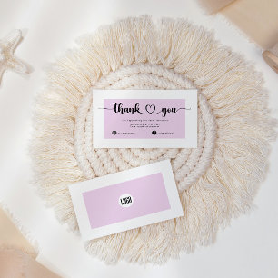 Visite carte de remerciements d'entreprise moderne