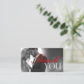 Visite Carte de remerciements détachée (Debout devant)