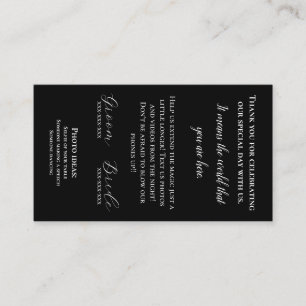 Visite Carte de remerciements d'insertion de serviette ma