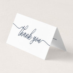 Visite Carte de remerciements Mariage photo de script sim