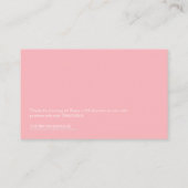 Visite Carte de remerciements moderne de code QR rose et (Dos)