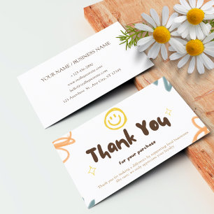 Visite Carte de remerciements personnalisé Business Paste