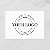 Visite Carte de remerciements personnalisé du logo de l'e (Dos)