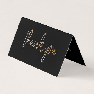Visite Carte de remerciements photo Mariage de script Gol