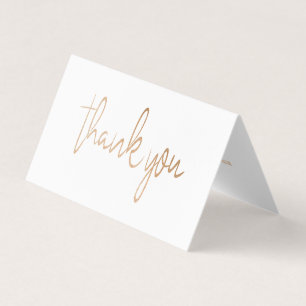 Visite Carte de remerciements photo Mariage de script Gol