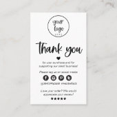 VISITE CARTE DE REMERCIEMENTS PME (Devant)