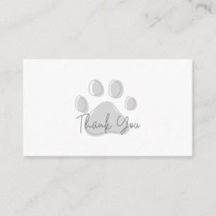 Visite Carte de remerciements pour animaux de compagnie, 