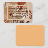 Visite carte de remerciment (Devant / Derrière)