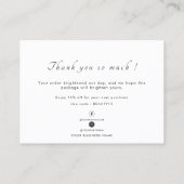 Visite Carte de remise remise remise remise artisanale po (Dos)