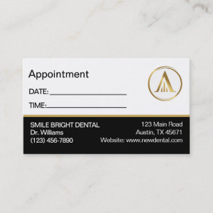 Visite Carte de rendez-vous avec logo professionnel d'ent