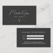 Visite Carte de rendez-vous Brown moderne (Devant / Derrière)