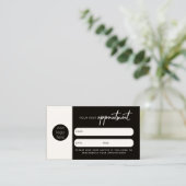 Visite Carte de rendez-vous client Code QR Logo d'affaire (Debout devant)