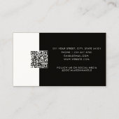 Visite Carte de rendez-vous client Code QR Logo d'affaire (Dos)