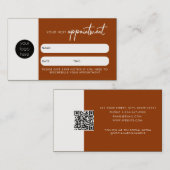 Visite Carte de rendez-vous client Code QR Logo de l'entr (Devant / Derrière)