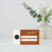 Visite Carte de rendez-vous client Code QR Logo de l'entr (Debout devant)