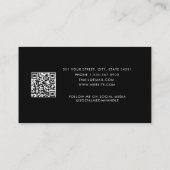 Visite Carte de rendez-vous client d'entreprise Code QR é (Dos)
