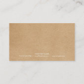 Visite Carte de rendez-vous client Eucalyptus Rustic (Dos)