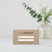 Visite Carte de rendez-vous client professionnel QR Code (Debout devant)