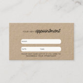 Visite Carte de rendez-vous client professionnel QR Code (Devant)