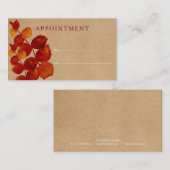 Visite Carte de rendez-vous client rustique Eucalyptus (Devant / Derrière)