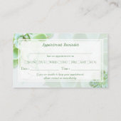 Visite Carte de rendez-vous d'affaires Green Succulents (Dos)