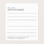 Visite Carte de rendez-vous de conception simple (Intérieur déplié)