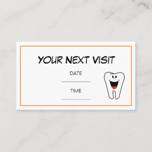 Visite Carte de rendez-vous de dentiste dentaire