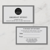 Visite Carte de rendez-vous de maquillage professionnel L (Devant / Derrière)