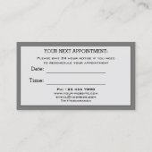 Visite Carte de rendez-vous de maquillage professionnel L (Dos)