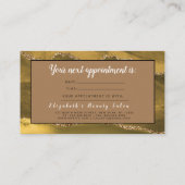 Visite Carte de rendez-vous de Parties scintillant de sal (Dos)