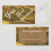 Visite Carte de rendez-vous de Parties scintillant de sal (Devant / Derrière)