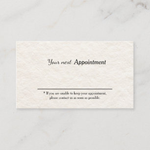 Visite Carte de rendez-vous de salon de beauté