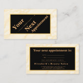 Visite Carte de rendez-vous de salon de coiffure pour art (Devant / Derrière)