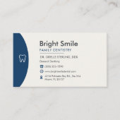 Visite Carte de rendez-vous dentaire professionnelle bleu (Devant)