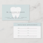 Visite Carte de rendez-vous Dentist Light Blue (Devant / Derrière)