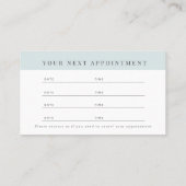 Visite Carte de rendez-vous Dentist Light Blue (Dos)