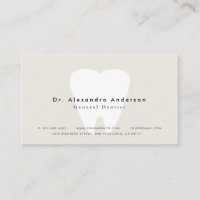 Carte de rendez-vous Dentist Modern Light Beige