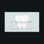 Visite Carte de rendez-vous Dentist Modern Light Blue<br><div class="desc">Le rendez-vous / carte de visite de ce dentiste minimaliste et propre présente vos textes en lettres noires avec des dents blanches sur un arrière - plan bleu clair. Modifiez la couleur de l'arrière - plan et personnalisez-la selon vos besoins. Vous pouvez trouver des produits correspondants dans mon magasin.</div>