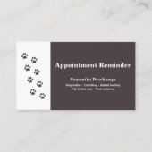 Visite Carte de rendez-vous des services de paw et d'anim (Devant)