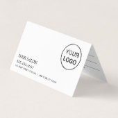 Visite Carte de rendez-vous du logo de conception simple (Devant)